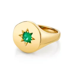 The Last Line Star Set Signet Ring