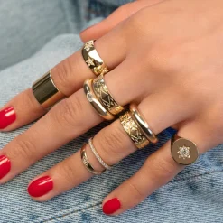 The Last Line Star Set Signet Ring