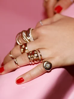 The Last Line Star Set Signet Ring