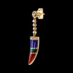 The Last Line Stone Horn Earring