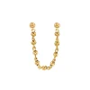 The Last Line Stud and Sphere Connected Earring