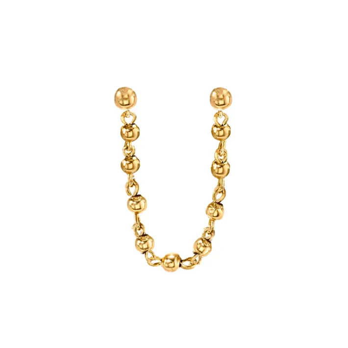 The Last Line Stud and Sphere Connected Earring