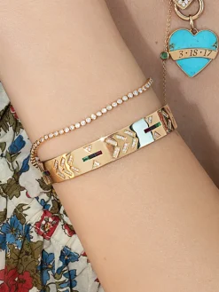 The Last Line Tattoo Cuff Bracelet