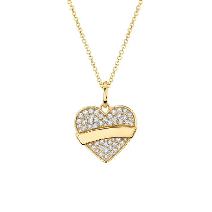 The Last Line Tattoo Heart Pendant