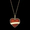 The Last Line Tattoo Heart Pendant