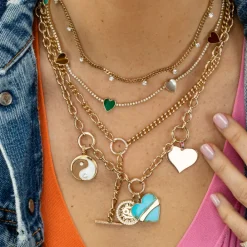 The Last Line Tattoo Heart Pendant