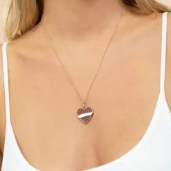 The Last Line Tattoo Heart Pendant