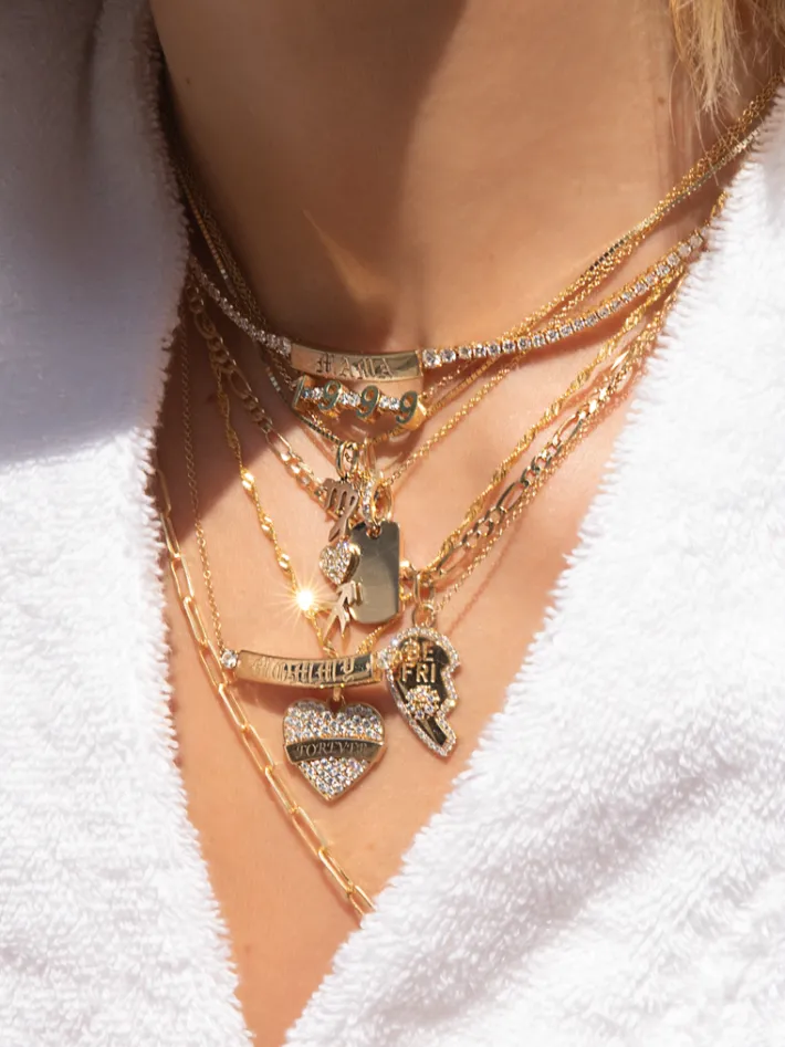 The Last Line Tattoo Heart Pendant
