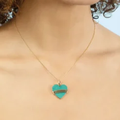 The Last Line Tattoo Heart Pendant
