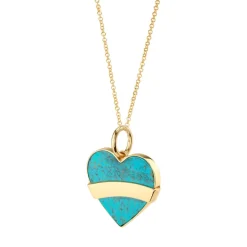 The Last Line Tattoo Heart Pendant
