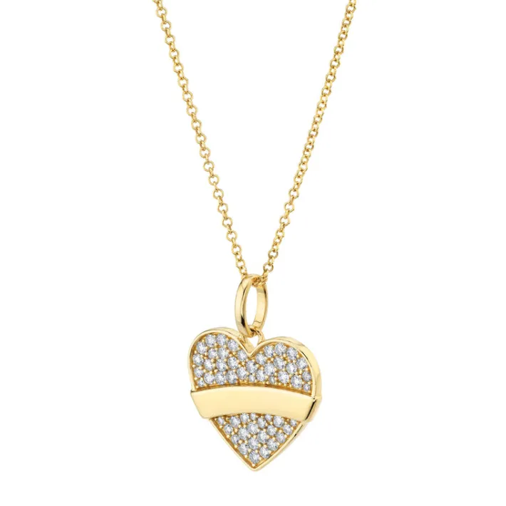 The Last Line Tattoo Heart Pendant