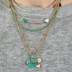 The Last Line Tattoo Heart Pendant