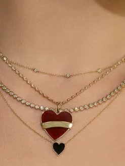 The Last Line Tattoo Heart Pendant