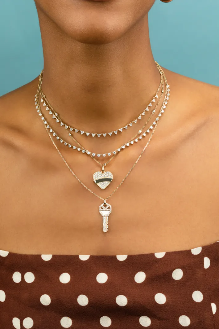 The Last Line Tattoo Heart Pendant