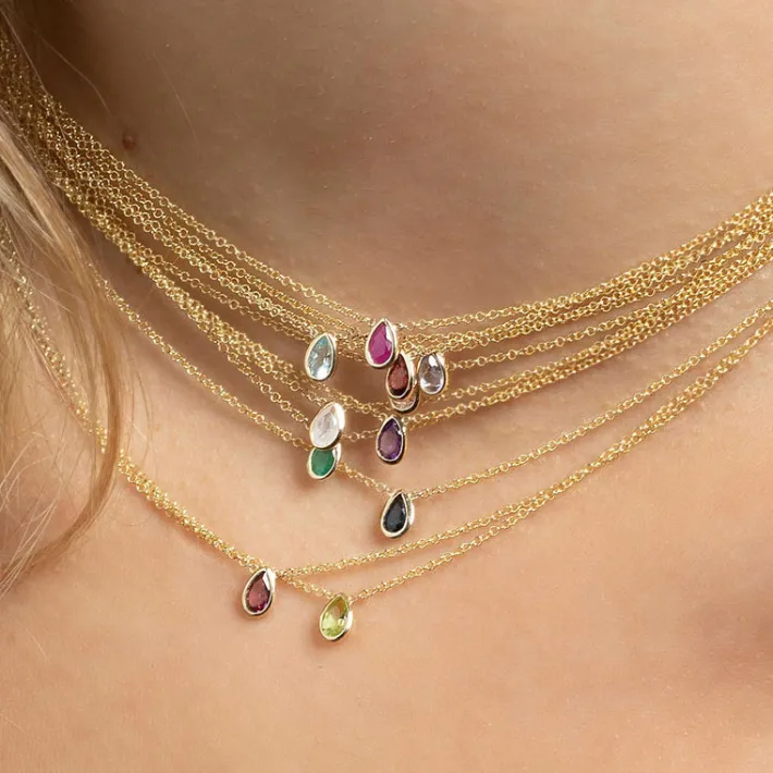 The Last Line Teardrop Necklace