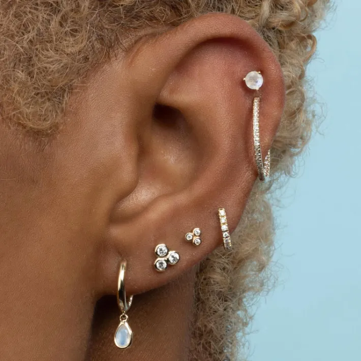 The Last Line Teardrop Slim Hoop