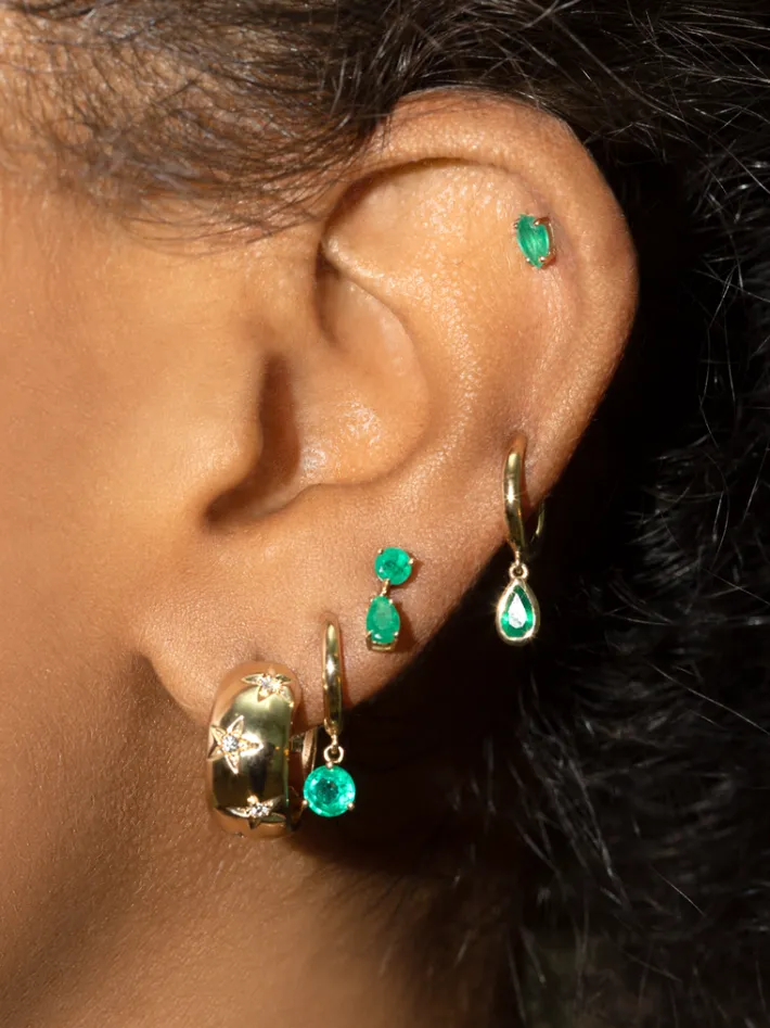 The Last Line Teardrop Stud