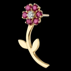 The Last Line Teddy Flower Earring
