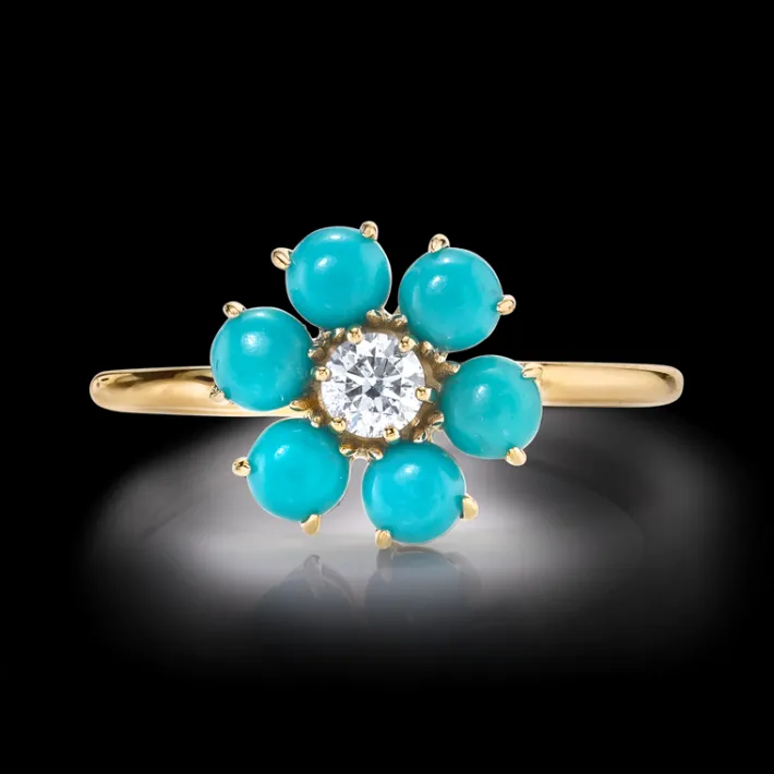 The Last Line Teddy Flower Ring