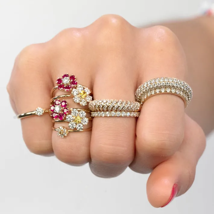 The Last Line Teddy Flower Ring