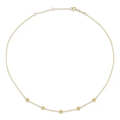 The Last Line Teddy Flower Station Necklace