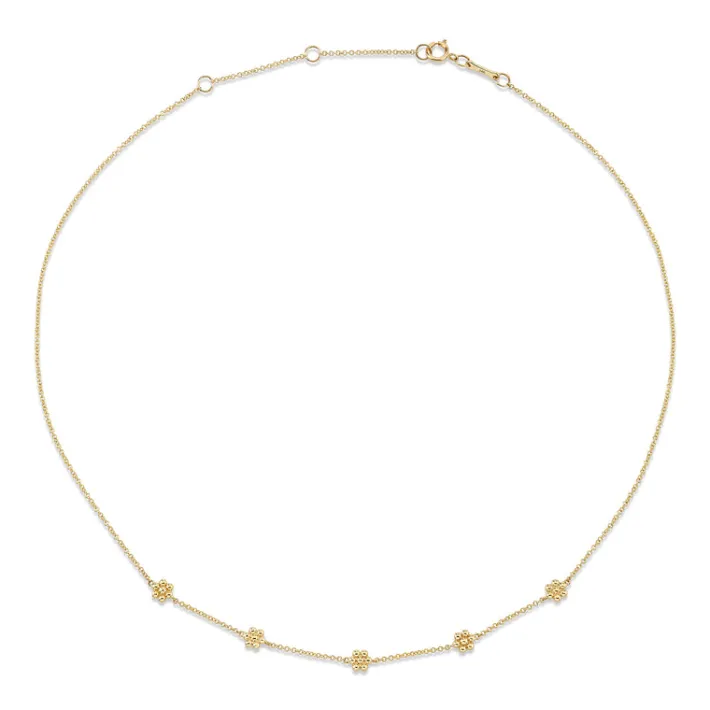 The Last Line Teddy Flower Station Necklace