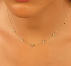 The Last Line Teddy Flower Station Necklace