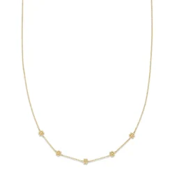 The Last Line Teddy Flower Station Necklace