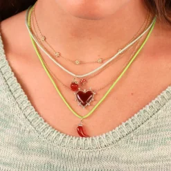 The Last Line Teddy Flower Station Necklace