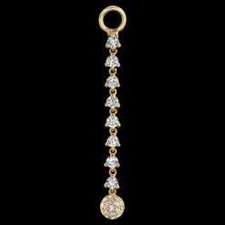 The Last Line Tennis Hoop Earring Charm