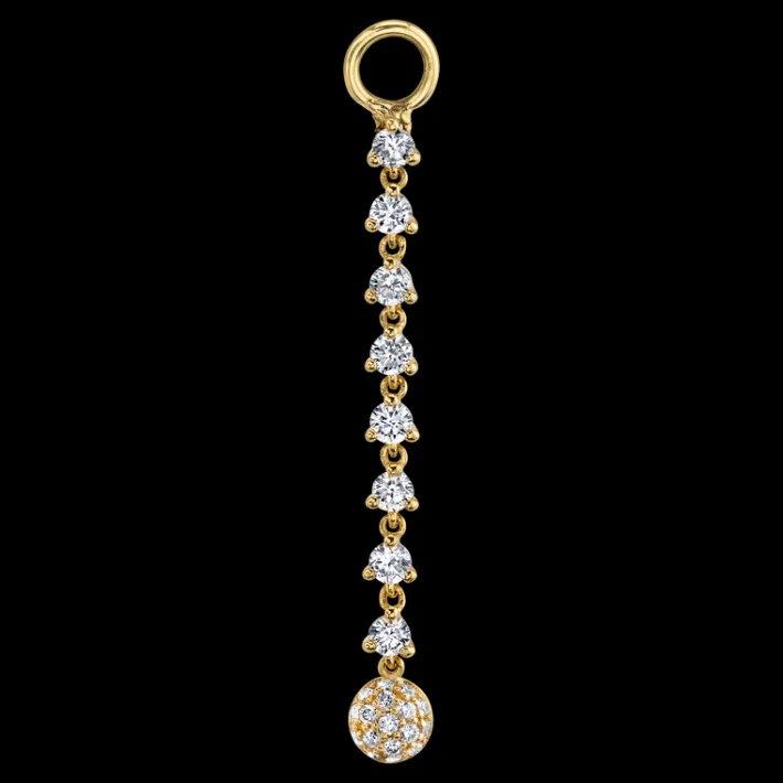 The Last Line Tennis Hoop Earring Charm
