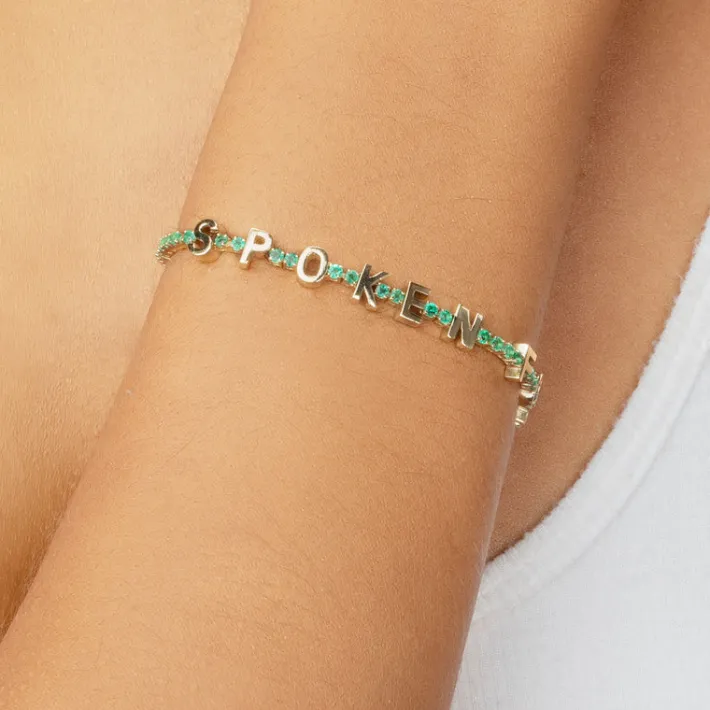 The Last Line The Perfect Personalized Tennis Bracelet