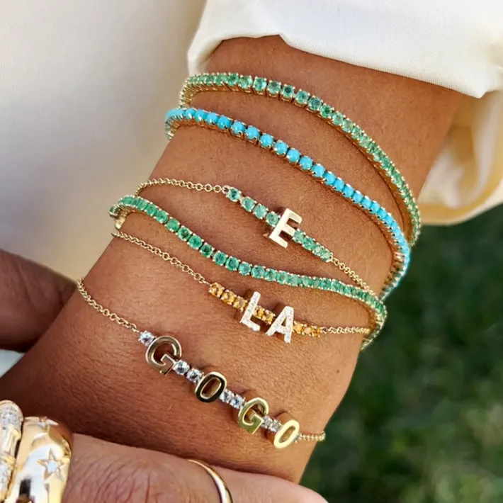 The Last Line The Perfect Personalized Tennis Bracelet