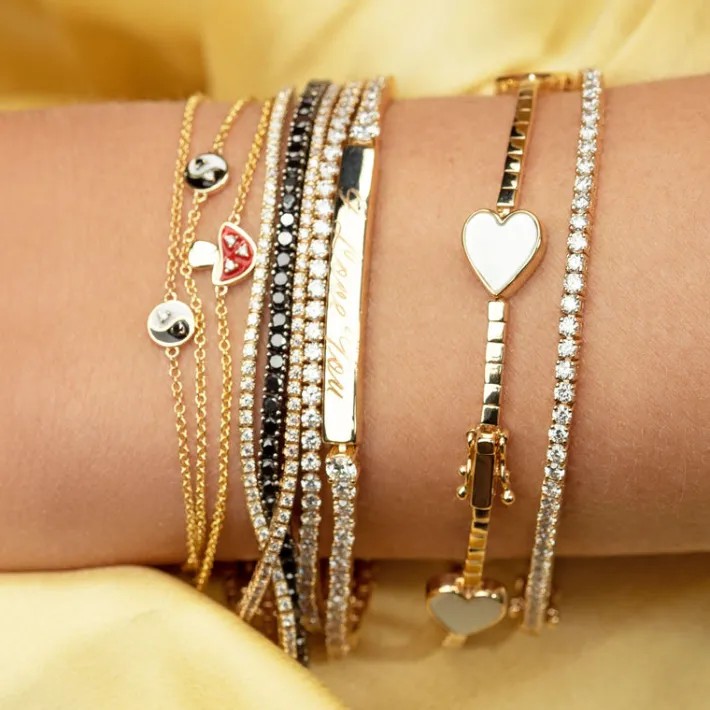 The Last Line The Perfect Personalized Tennis Bracelet