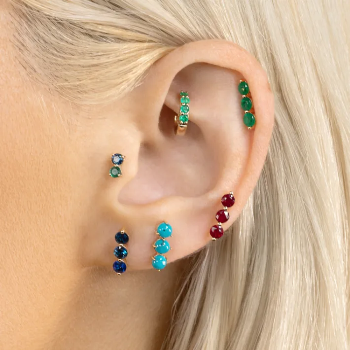 The Last Line Triple Piercing Stud