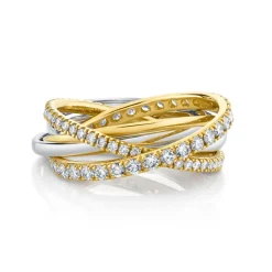 The Last Line With a Twist Cocktail Ring