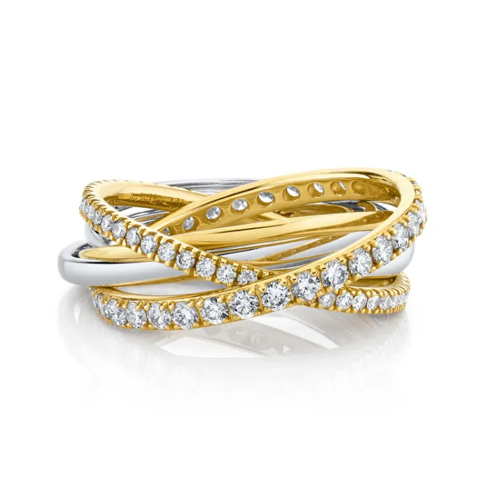 The Last Line With a Twist Cocktail Ring