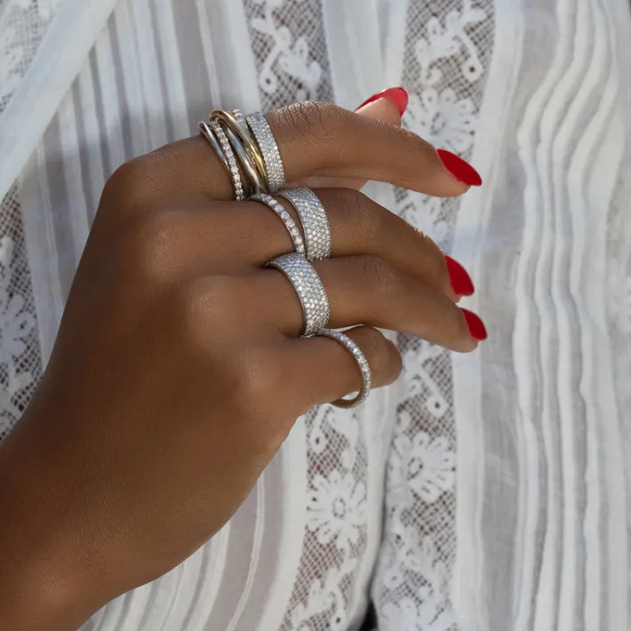 The Last Line With a Twist Cocktail Ring