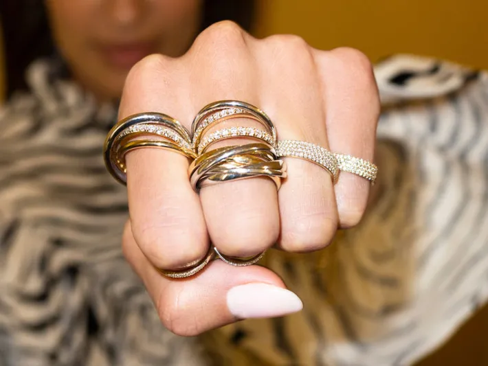 The Last Line With a Twist Cocktail Ring