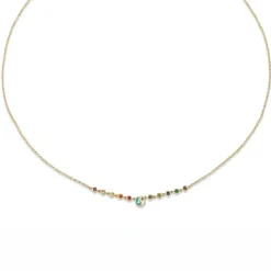 The Last Line Yin Yang Bezel Linked Necklace