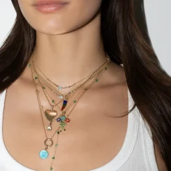 The Last Line Yin Yang Bezel Linked Necklace