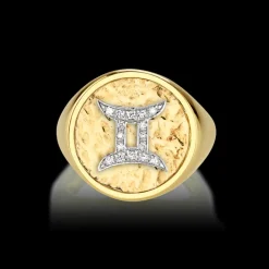 The Last Line Zodiac Coin Ring