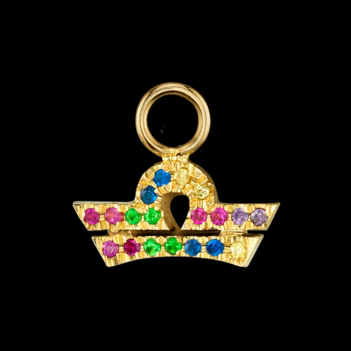 The Last Line Zodiac Hoop Earring Charm