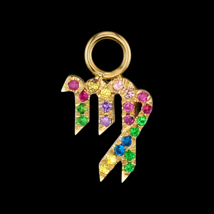 The Last Line Zodiac Hoop Earring Charm
